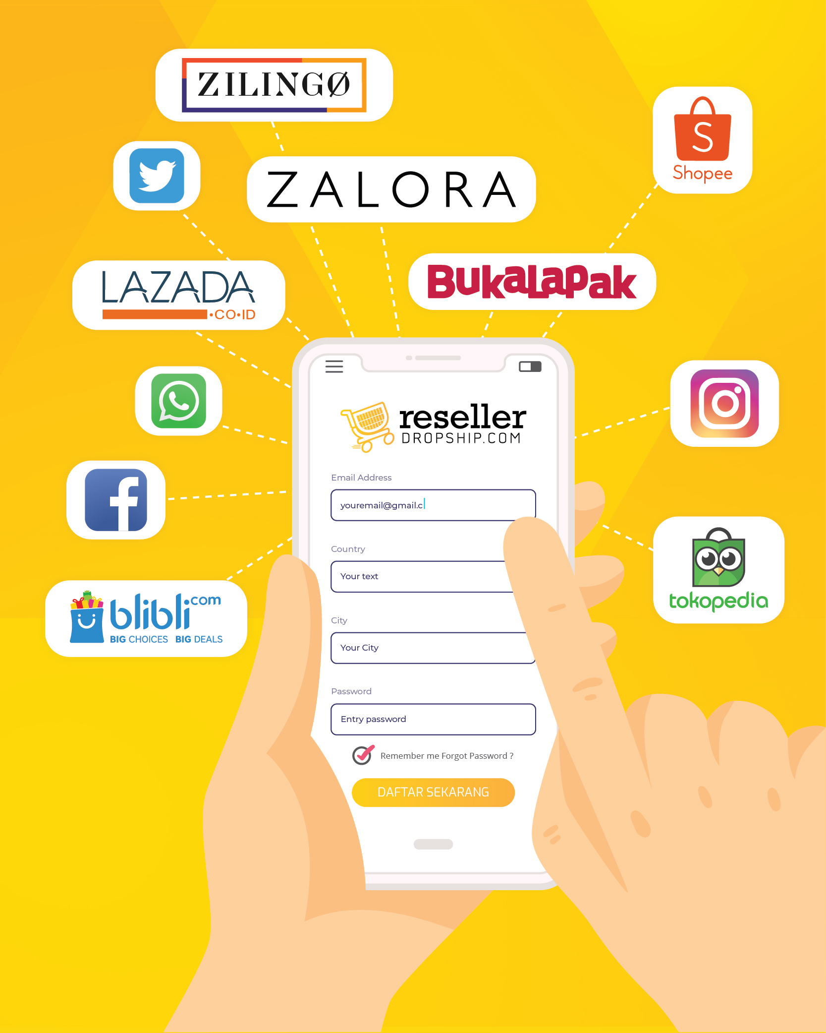 Form Pendaftaran ResellerDropship.com